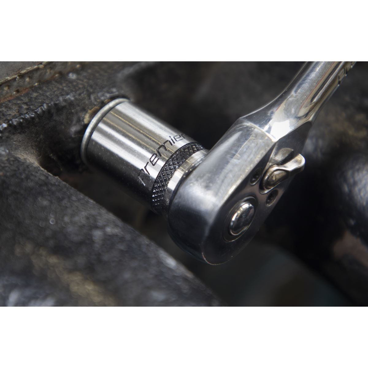 Sealey AK7990 Socket Set 13pc 1/4"Sq Drive Metric - Premier Black Sealey