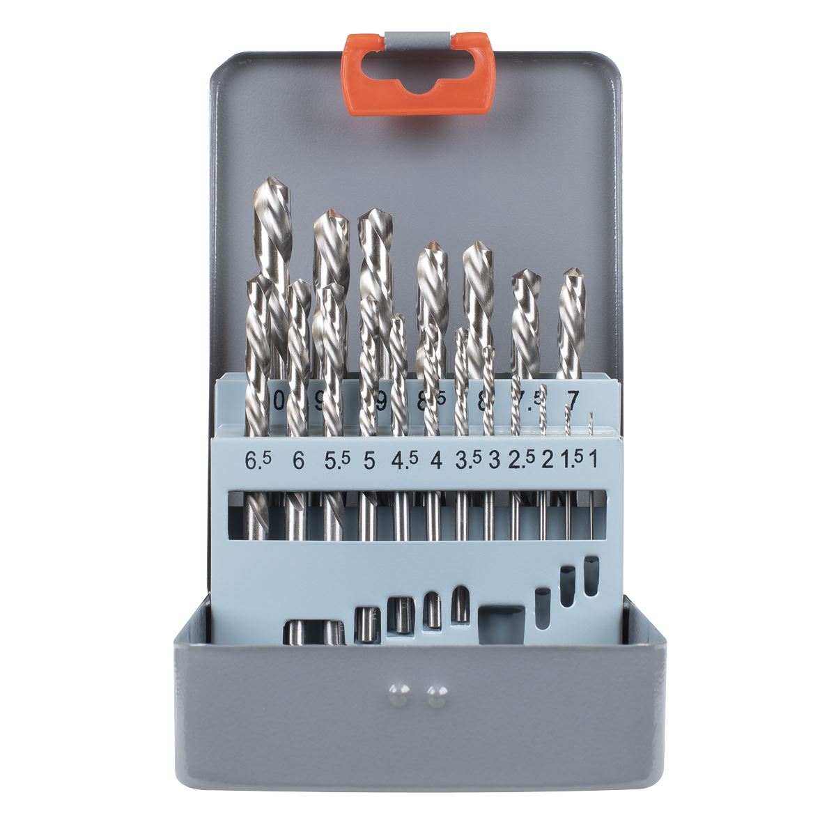 Sealey AK8190 Left-Hand Spiral Drill Bit Set 19pc Sealey