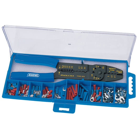 Draper 13658 5 Way Crimping Tool & Terminal Kit 240mm Draper