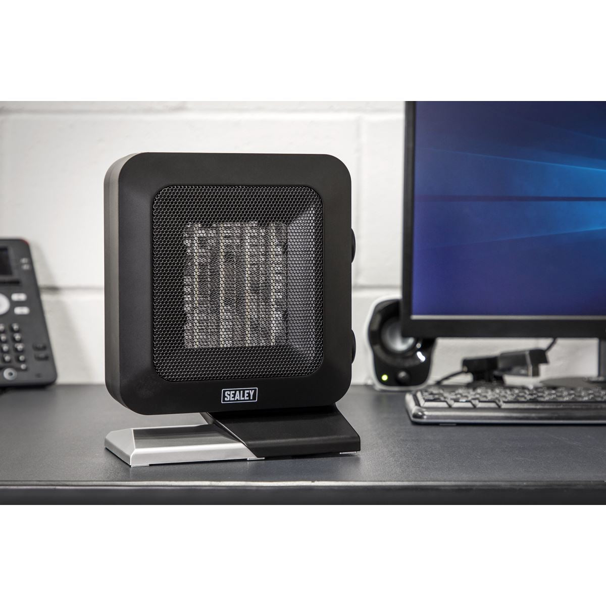 Sealey CH2013 Ceramic Fan Heater 1400W/230V 2 Heat Settings Sealey