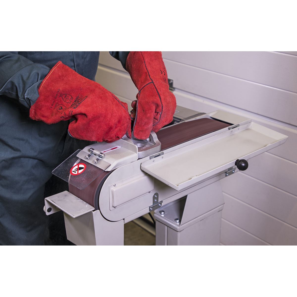 Sealey SM100 Power Belt Sander/Linisher 100 x 1220mm 1500W/230V Sealey