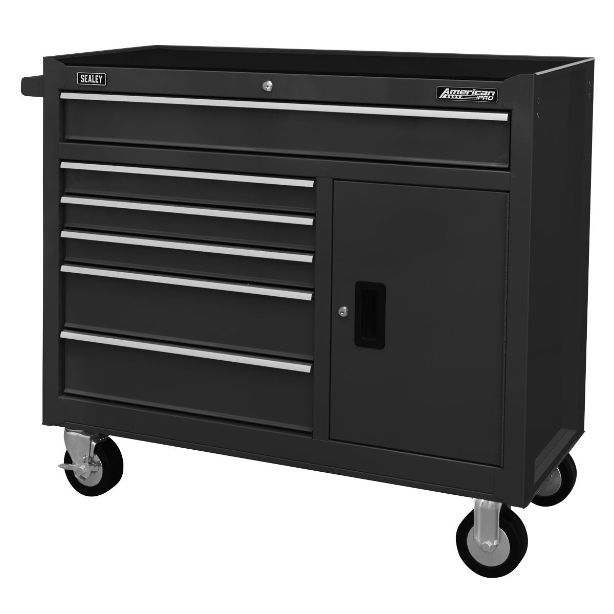 Sealey AP4106B Rollcab 6 Drawer with Ball Bearing Slides - Black Sealey