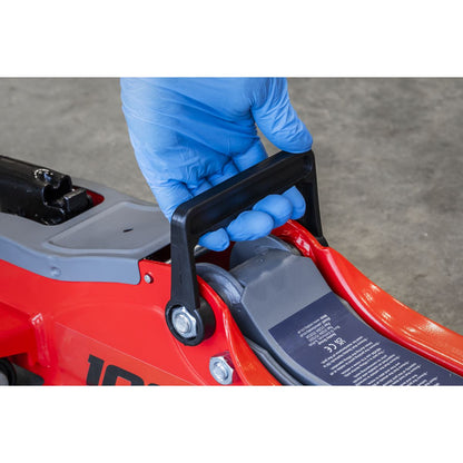 Sealey 1020LE Low Profile Short Chassis Trolley Jack 2 Tonne - Red Sealey