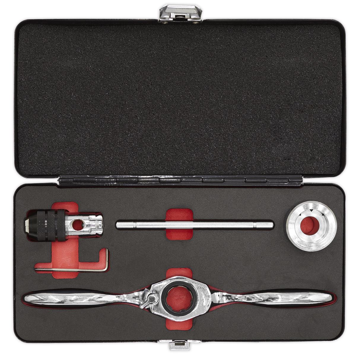 Sealey AK3027 Bi-Directional Ratchet Tap & Die Holder Set 5pc Metric Sealey