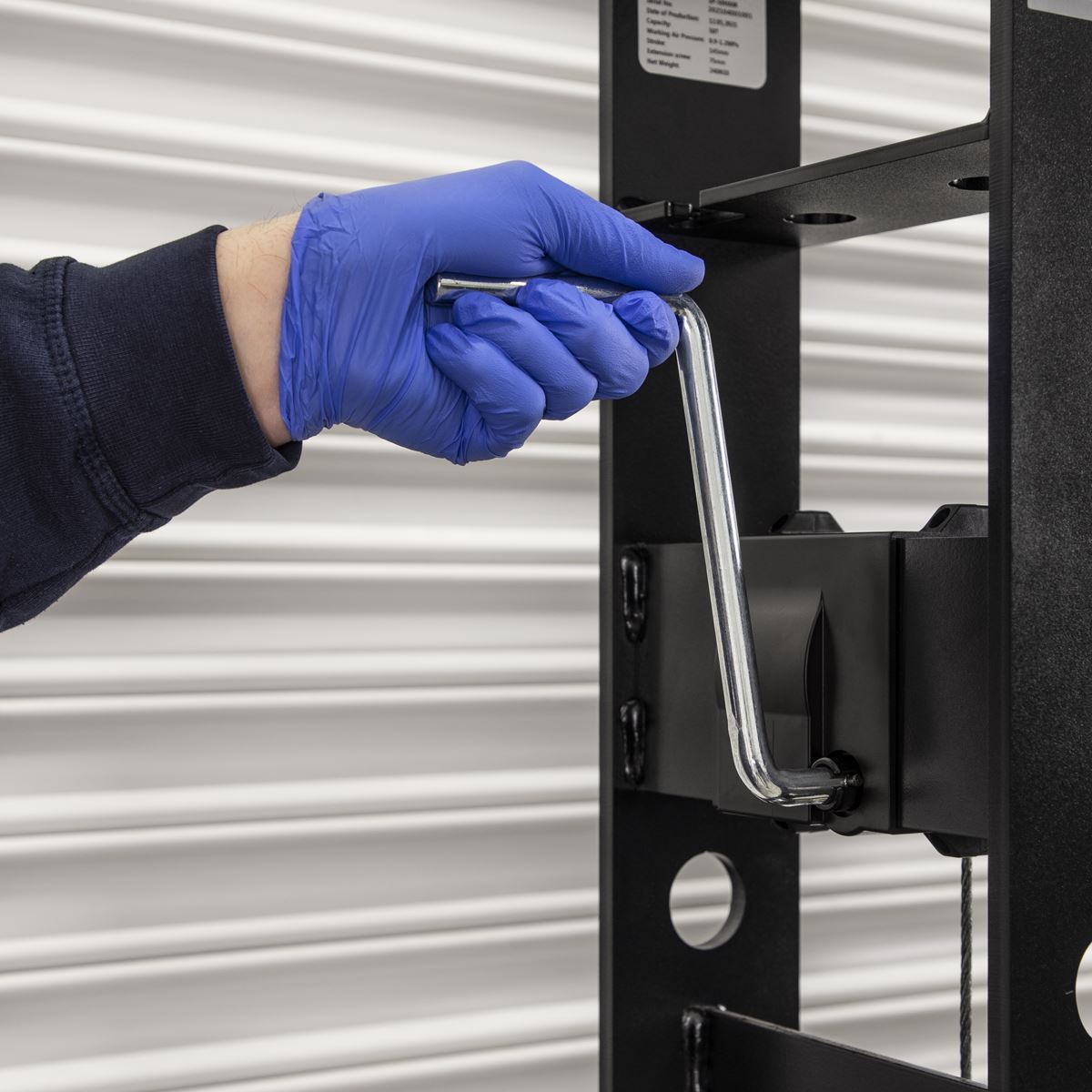 Sealey PPF501S Viking Floor Type Air/Hydraulic Press with Sliding Ram & Foot Pedal 50 Tonne Sealey