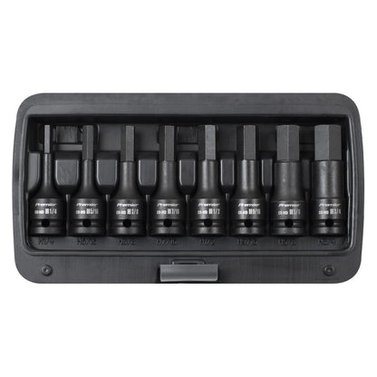 Sealey AK5600 Impact Hex Socket Bit Set 8pc 1/2"Sq Drive - Imperial Sealey