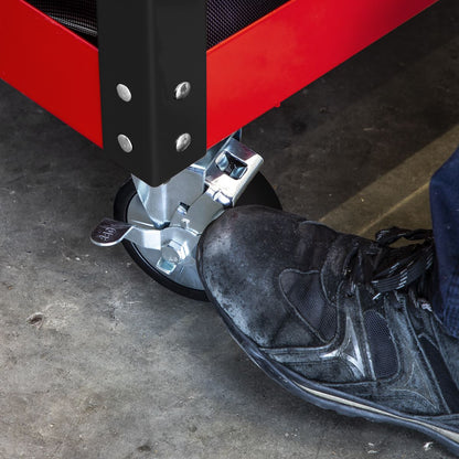 Sealey AP890M Heavy-Duty Mobile Tool & Parts Trolley with 5 Drawers & Lockable Top Sealey