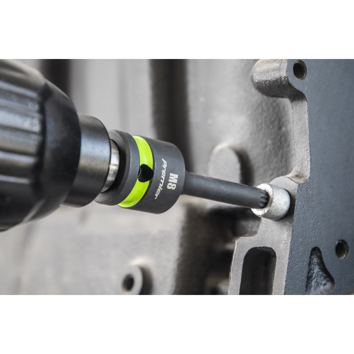 Sealey AK56004 Spline Impact Socket Bit Set 8pc 1/2"Sq Drive Sealey