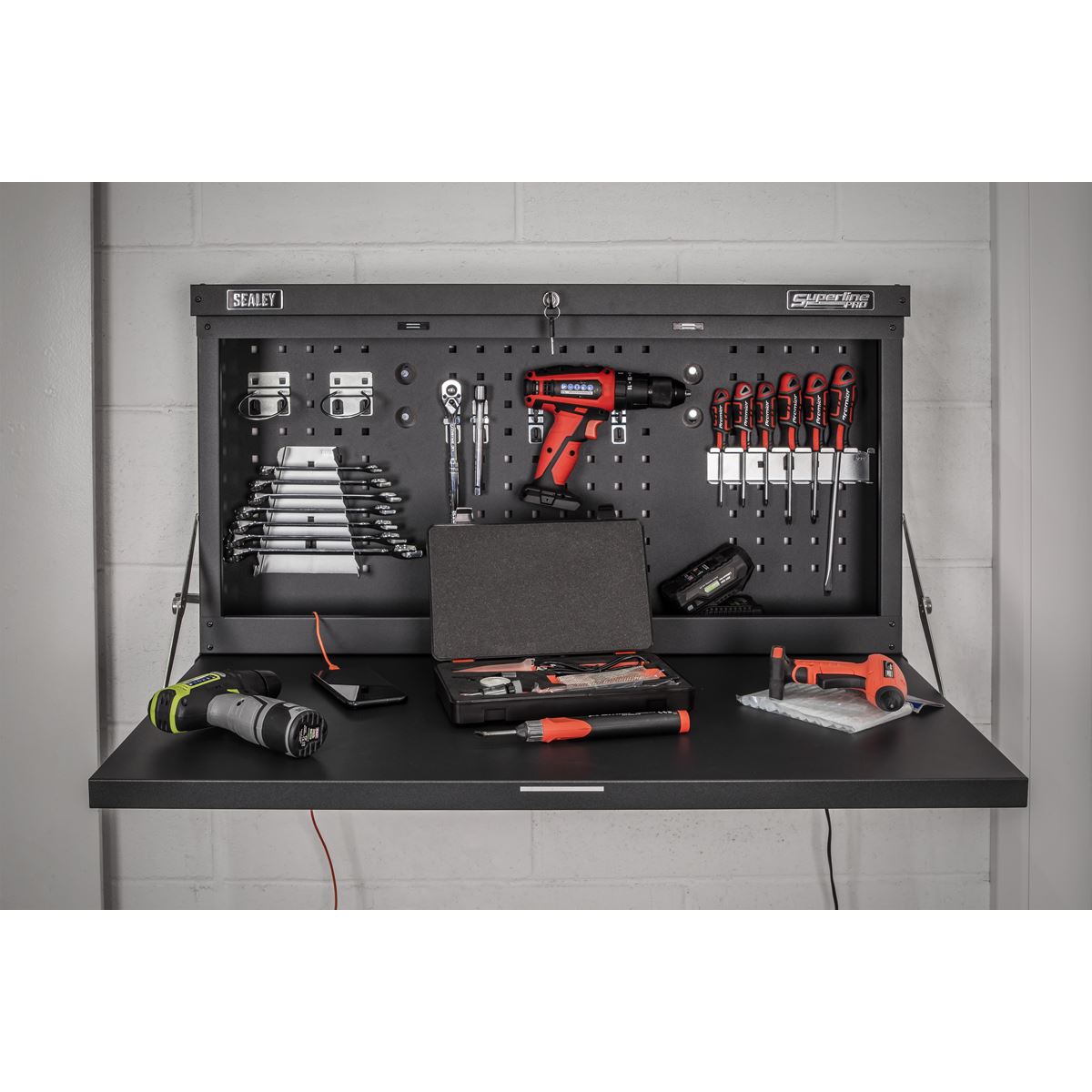 Sealey APWMW01 Wall Mounted Foldable Workbench 900mm Sealey