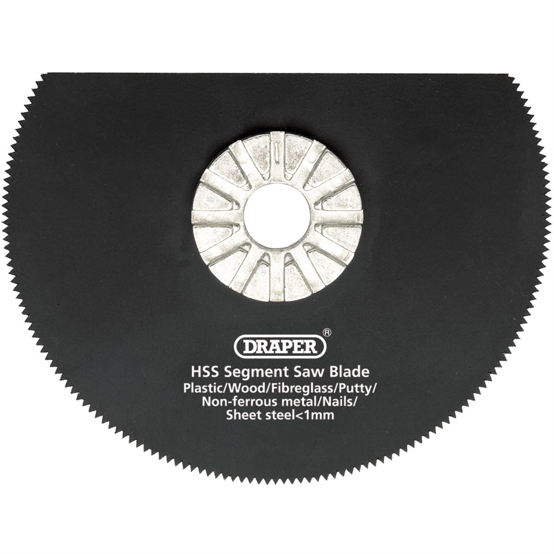Draper 26072 HSS Segment Saw Blade 88mm Diameter 18tpi Draper
