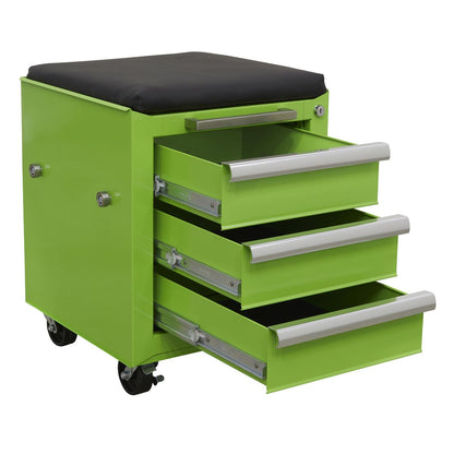 Sealey AP556CSHV Rollcab 3 Drawer & Utility Seat Sealey