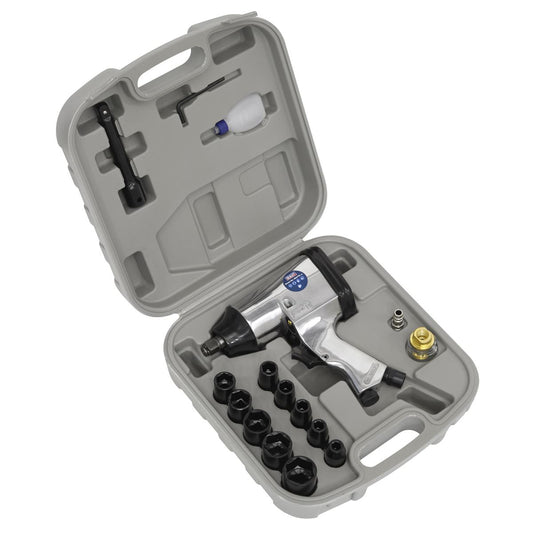 Sealey SA2/TS Air Impact Wrench Kit with Sockets 1/2"Sq Drive Sealey