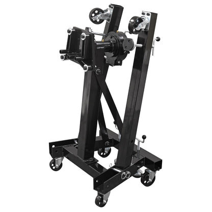 Sealey ES680D Folding 360º Rotating Engine Stand with Geared Handle Drive 680kg Capacity Sealey