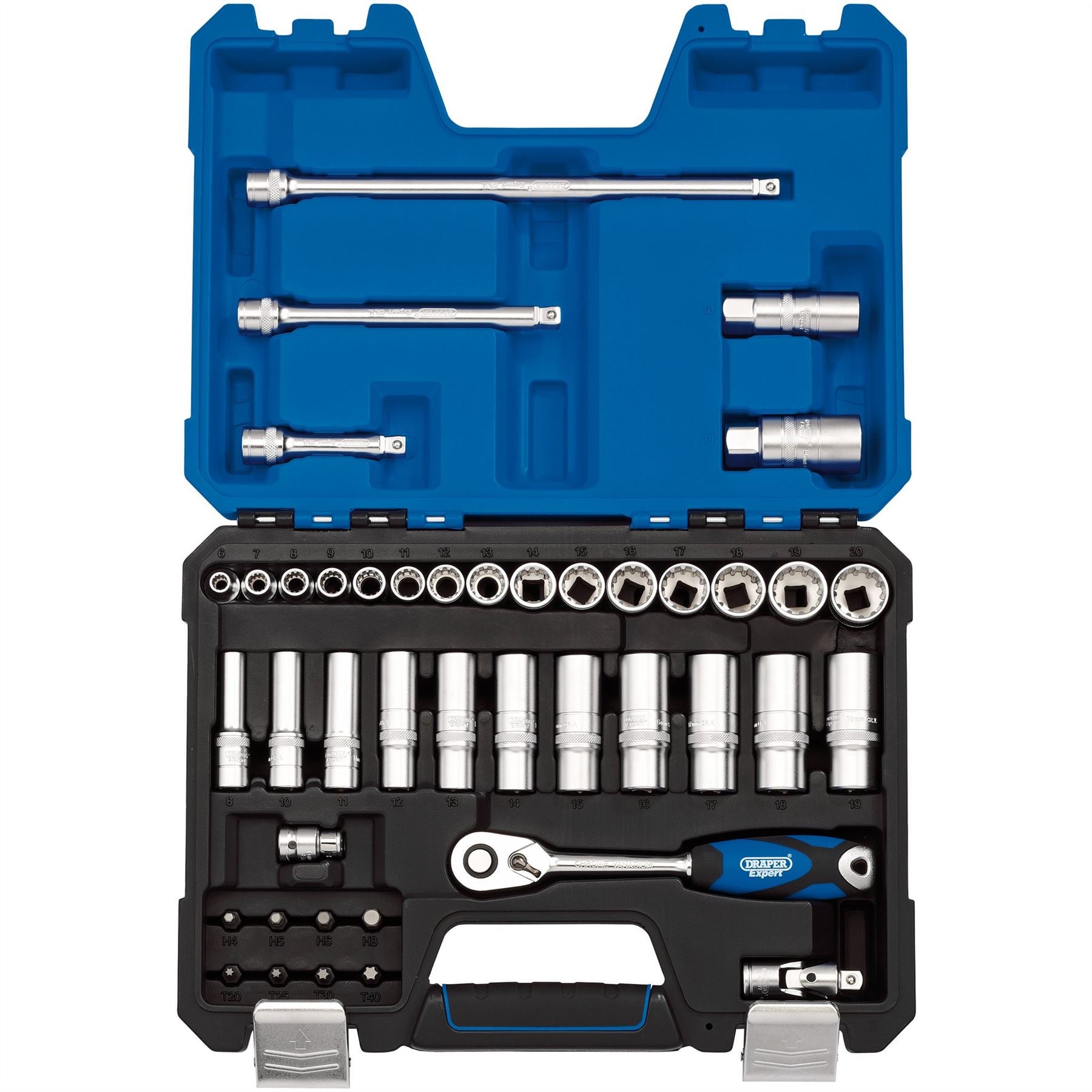 Draper 16480 Expert Multi-Drive® Metric Socket Set 3/8" Sq. Dr. 42 Piece Draper
