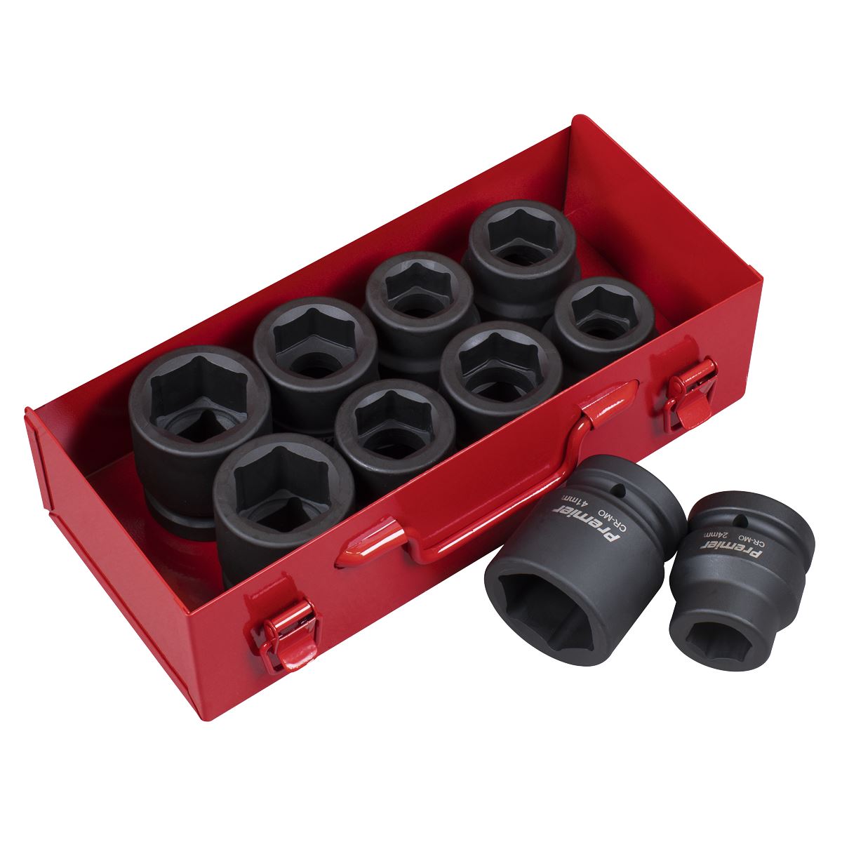 Sealey AK688 Impact Socket Set 10pc 1"Sq Drive Metric/Imperial Sealey