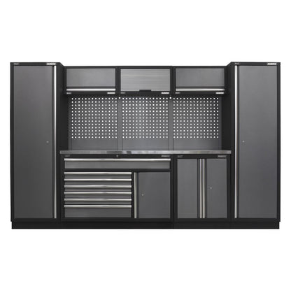 Sealey APMSSTACK13SS Superline PRO® 3.24m Storage System - Stainless Steel Worktop Sealey