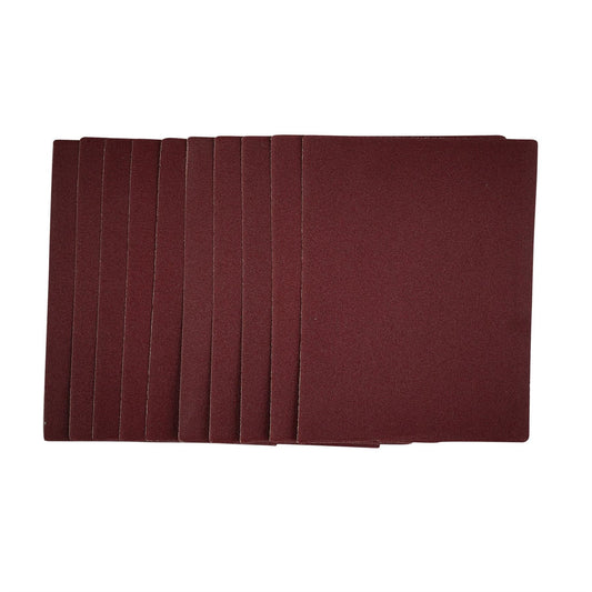 Draper 54733 1/4 Sanding Sheets 115 x 150mm 120 Grit Pack of 10 Draper