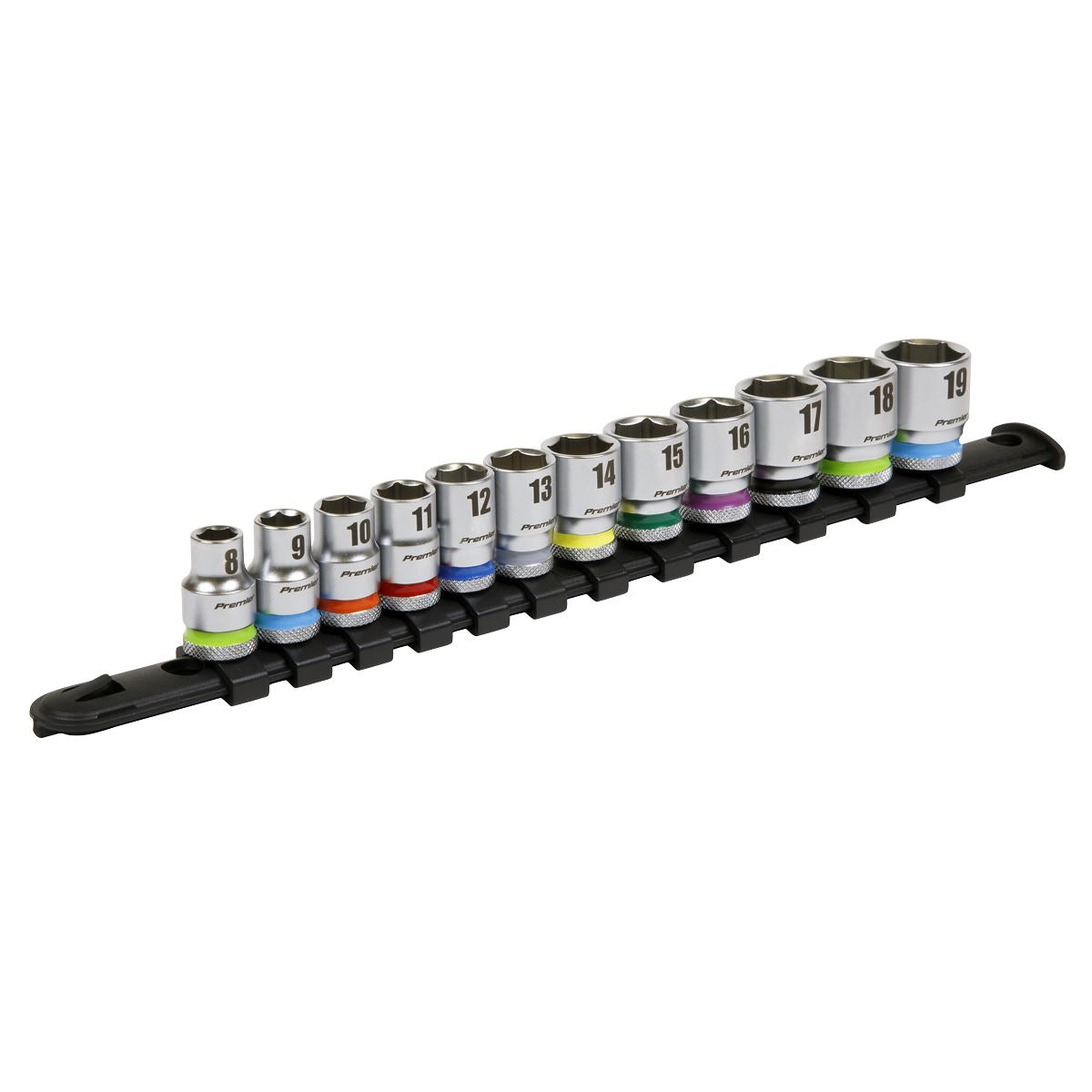 Sealey AK2660 Socket Set 12pc 3/8"Sq Drive WallDrive® Metric Sealey