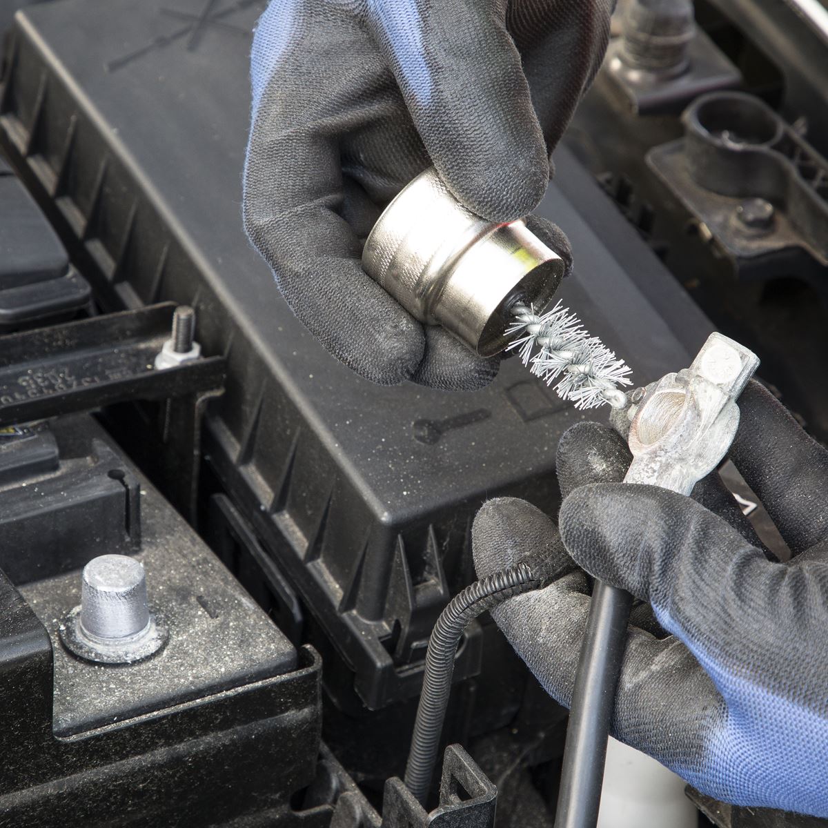 Sealey AK417 Battery Post & Terminal Cleaner Sealey