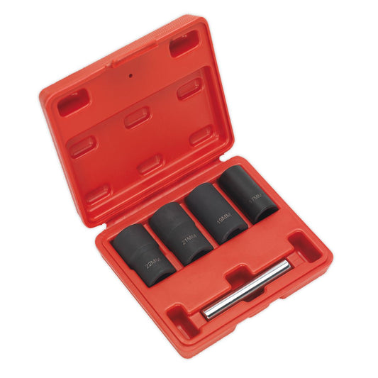 Sealey SX201 Locking Wheel Nut Removal Set 5pc 1/2"Sq Drive Sealey