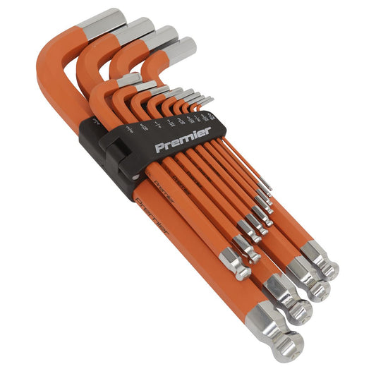 Sealey AK71870 Jumbo Ball-End Hex Key Set 13pc Anti-Slip - Imperial Sealey