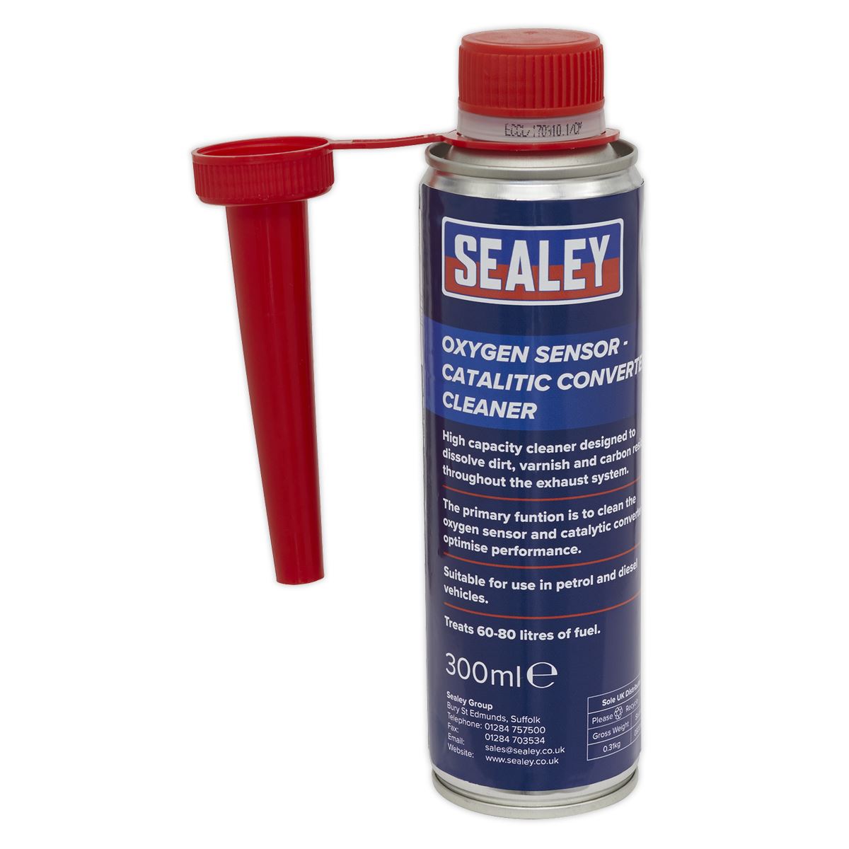 Sealey CCOS300 Oxygen Sensor - Catalytic Converter Cleaner 300ml Sealey