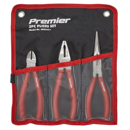 Sealey AK8564 Pliers Set 3pc Sealey