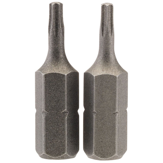 Draper 66426 TX-STAR® Insert Bit 1/4" Hex 25mm Long T8 Pack of 2 Draper