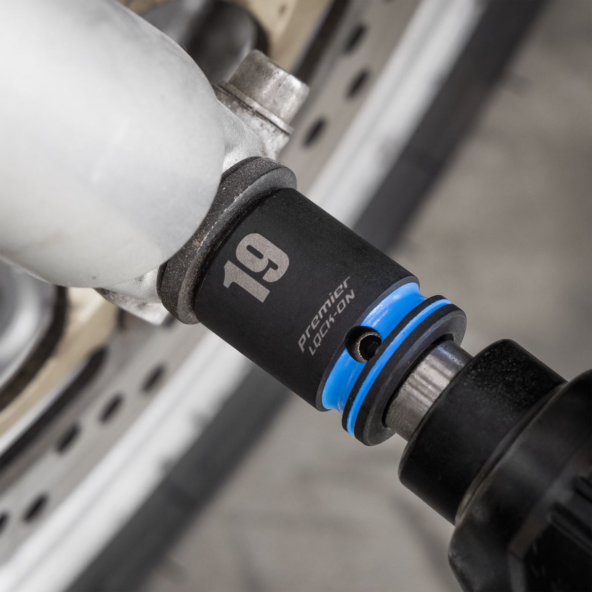 Sealey AK56160M Lock-On™ Impact Socket Set 1/2"Sq Drive 13pc 6pt Metric Sealey