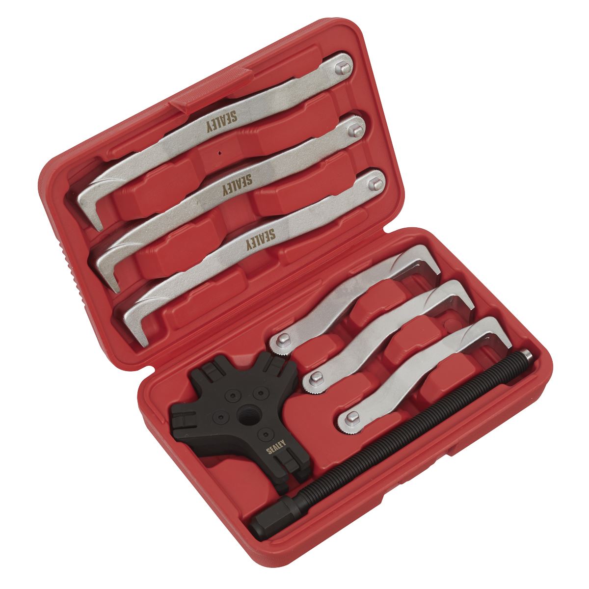 Sealey VS83 Fast Action Twin/Triple Leg Reversible Puller Set 8pc 150 & 220mm Sealey