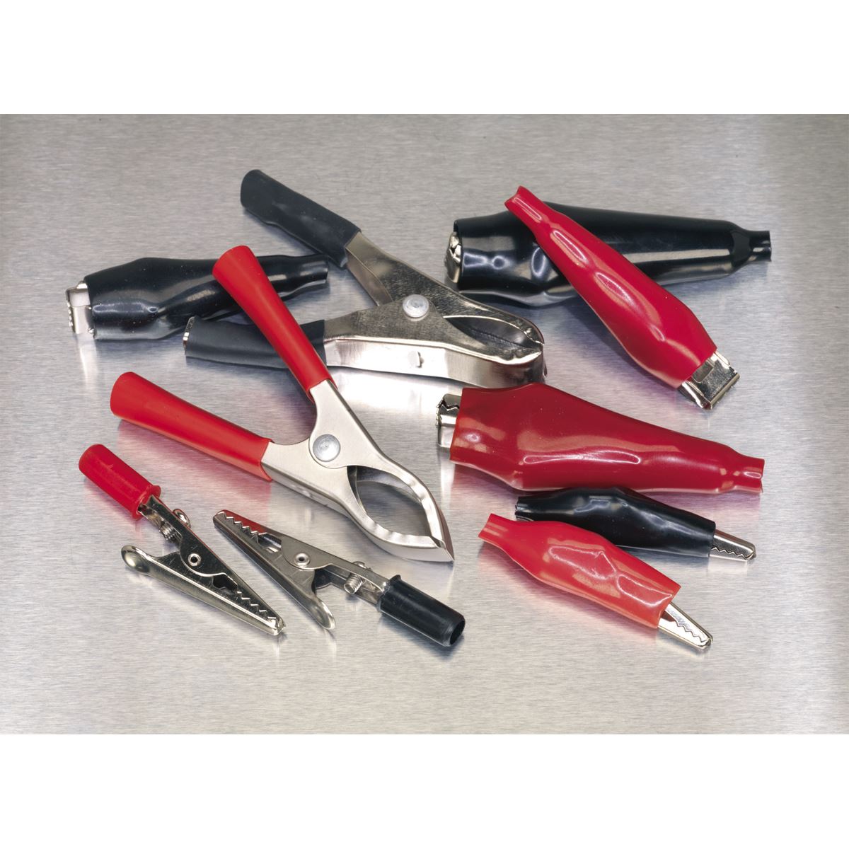 Sealey AB023CA Crocodile Clip Assortment 60pc Black & Red Sealey