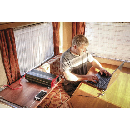 Sealey PI2000 Power Inverter Modified Sine Wave 2000W 12V DC - 230V ~ 50Hz Sealey