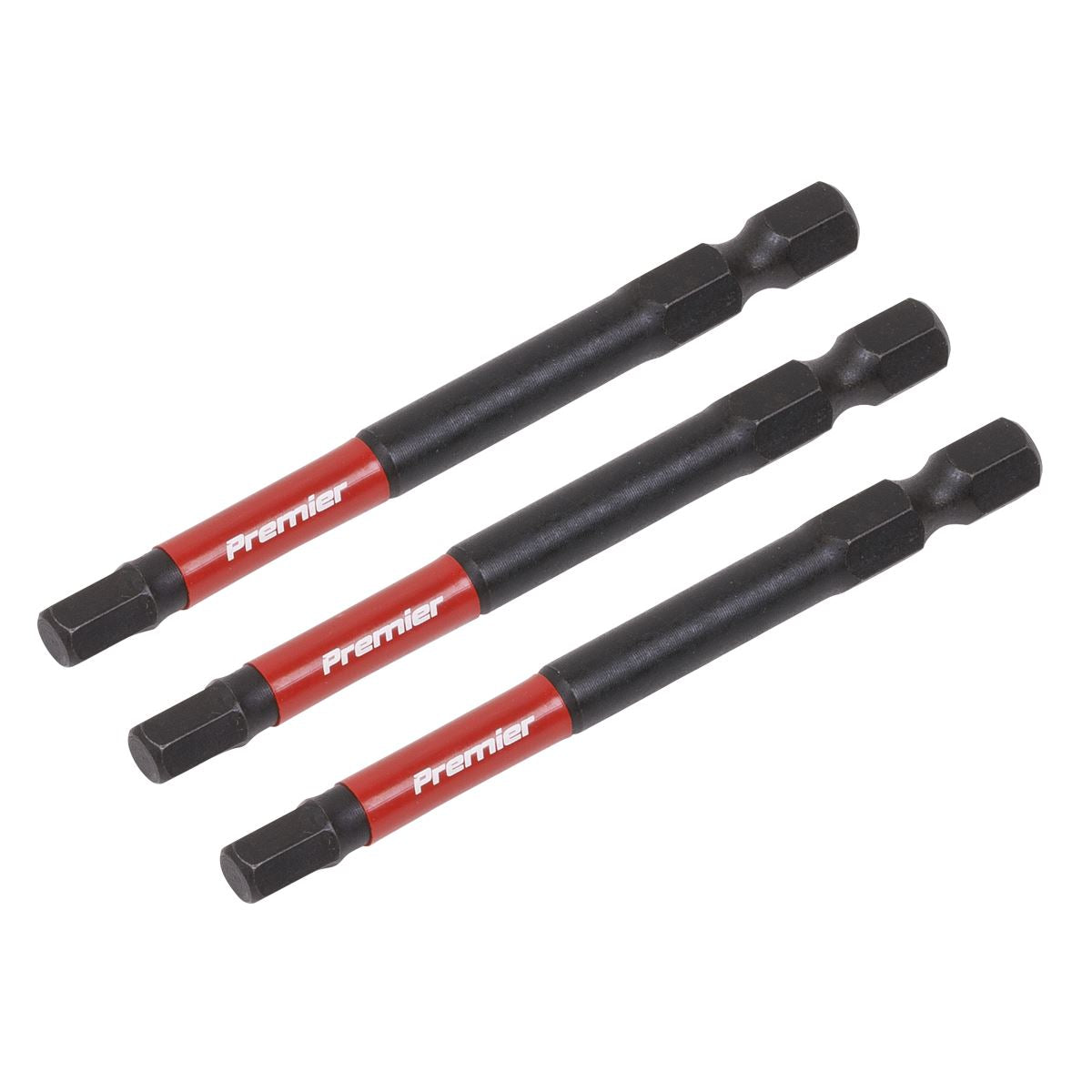 Sealey AK8263 Hex 5mm Impact Power Tool Bits 75mm - 3pc Sealey