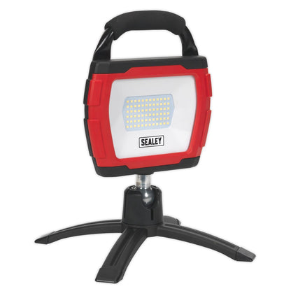Sealey LED360FR Rechargeable 360° Floodlight 36W SMD LED Portable Red Lithium-ion Sealey