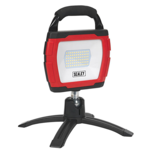 Sealey LED360FR Rechargeable 360° Floodlight 36W SMD LED Portable Red Lithium-ion Sealey