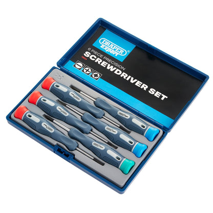 Draper 78924 Expert Soft Grip Precision Screwdriver Set 6 Piece Draper