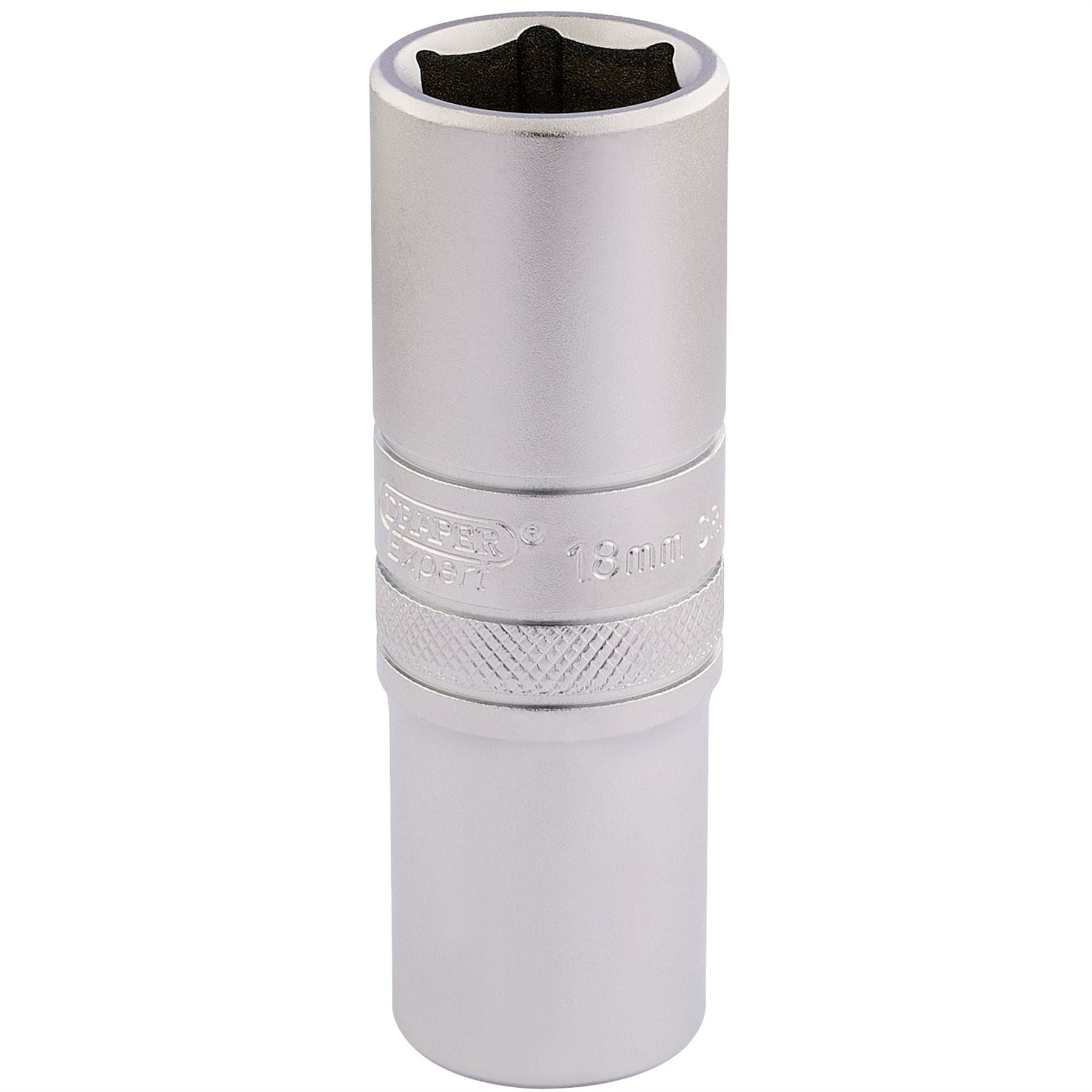 Draper 16650 6 Point Metric Deep Socket 1/2" Sq. Dr. 18mm Draper