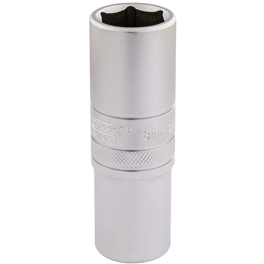 Draper 16650 6 Point Metric Deep Socket 1/2" Sq. Dr. 18mm Draper