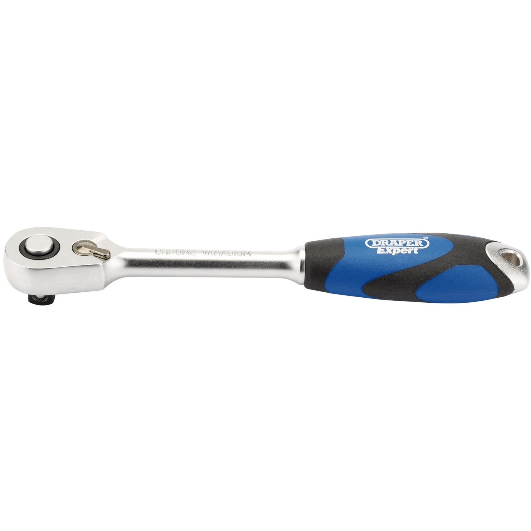 Draper 26515 60 Tooth Micro Head Reversible Soft Grip Ratchet 3/8" Sq. Dr. Draper