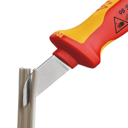 Knipex 21489 98 52 Cable Knife insulating multi-component handle VDE-tested 190mm Knipex