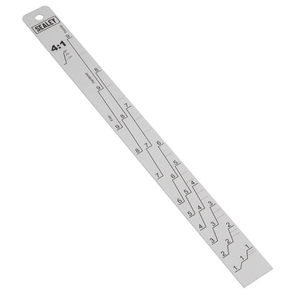 Sealey PA04 Aluminium Paint Measuring Stick 2:1/4:1 Sealey