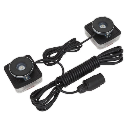 Sealey TB18LEDMAG Rear Lighting Set Magnetic LED 12V Sealey