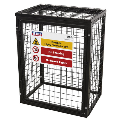 Sealey GCSC219 Safety Cage - 2 x 19kg Gas Cylinders Sealey