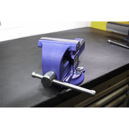 Sealey QAVE125 Vice 125mm Quick Action Swivel Base SG Iron Sealey