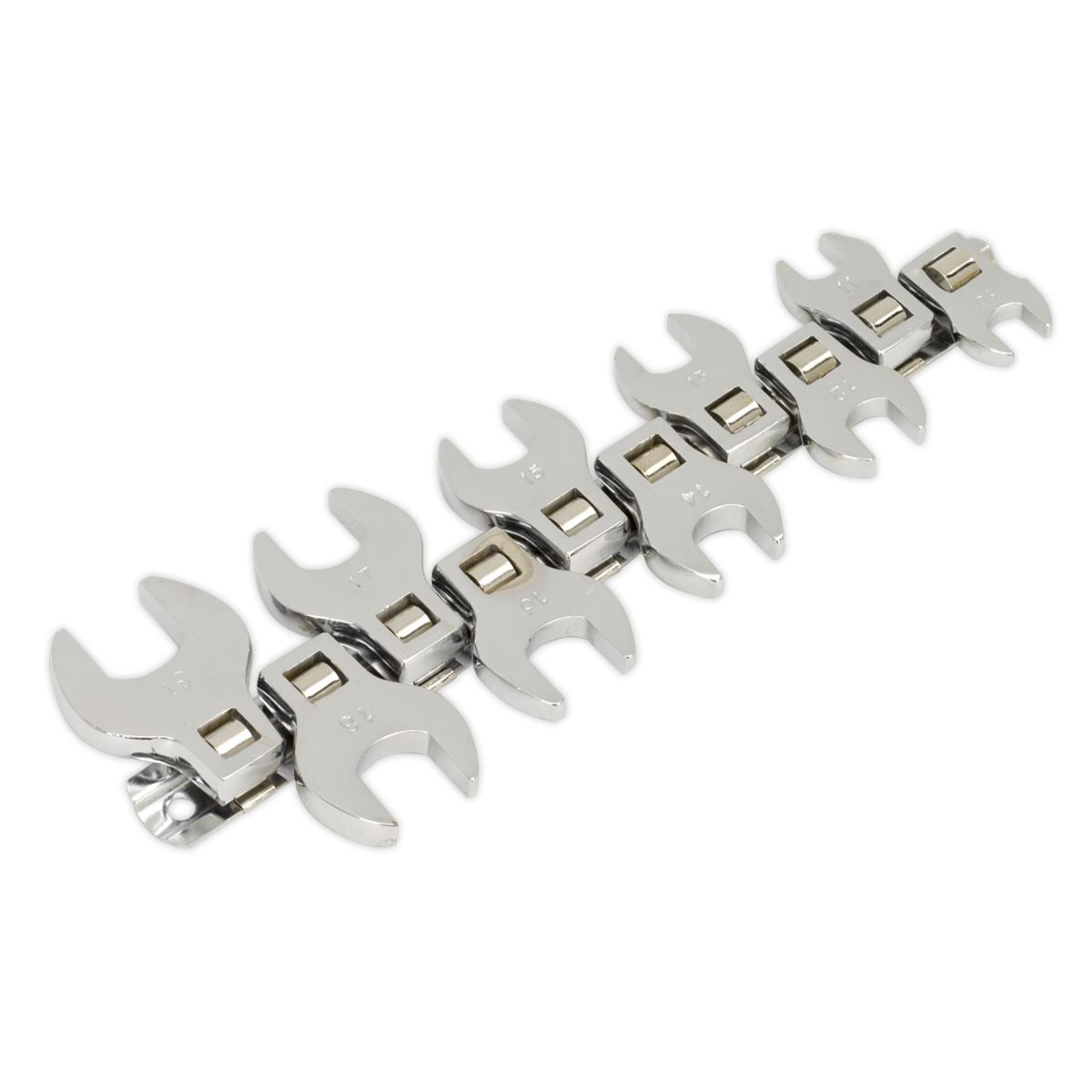 Siegen S0866 Crow's Foot Open-End Spanner Set 10pc 3/8"Sq Drive Metric Siegen