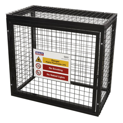 Sealey GCSC247 Safety Cage - 2 x 47kg Gas Cylinders Sealey