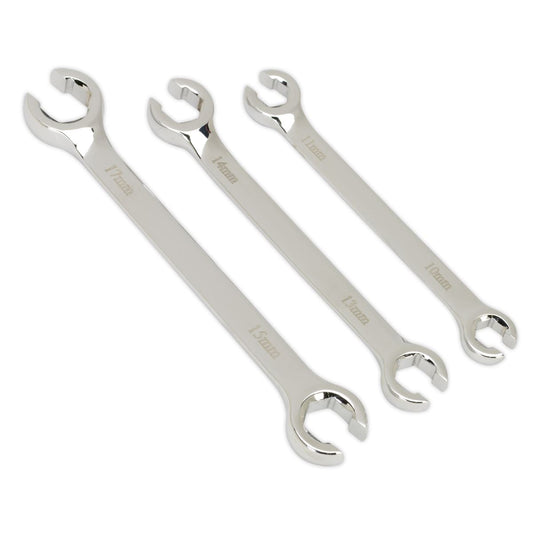 Sealey AK600 Flare Nut Spanner Set 3pc Metric Sealey