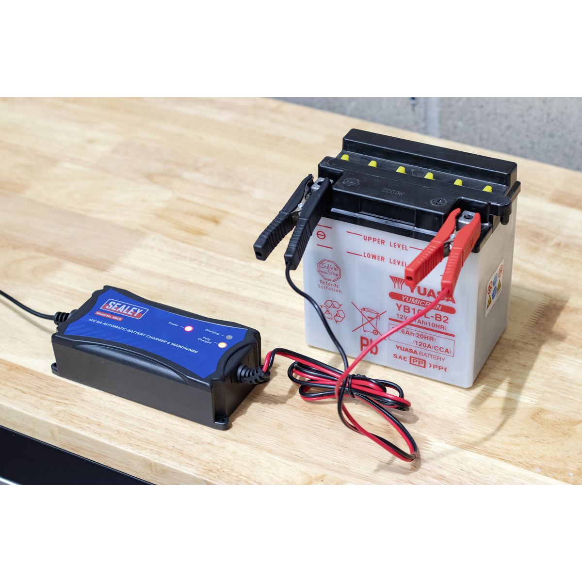 Sealey SBC6 Battery Maintainer Charger 12V 6A Fully Automatic Sealey