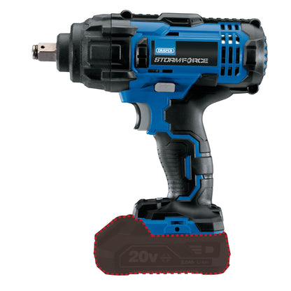 Draper 89518 Storm Force® 20V Mid-Torque Impact Wrench 1/2" Sq. Dr. 400Nm Sold Bare Draper
