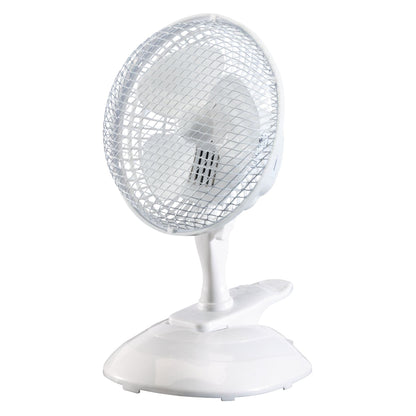 Draper 08710 230V Clip-On Desk Fan 6"/150mm 15W Draper